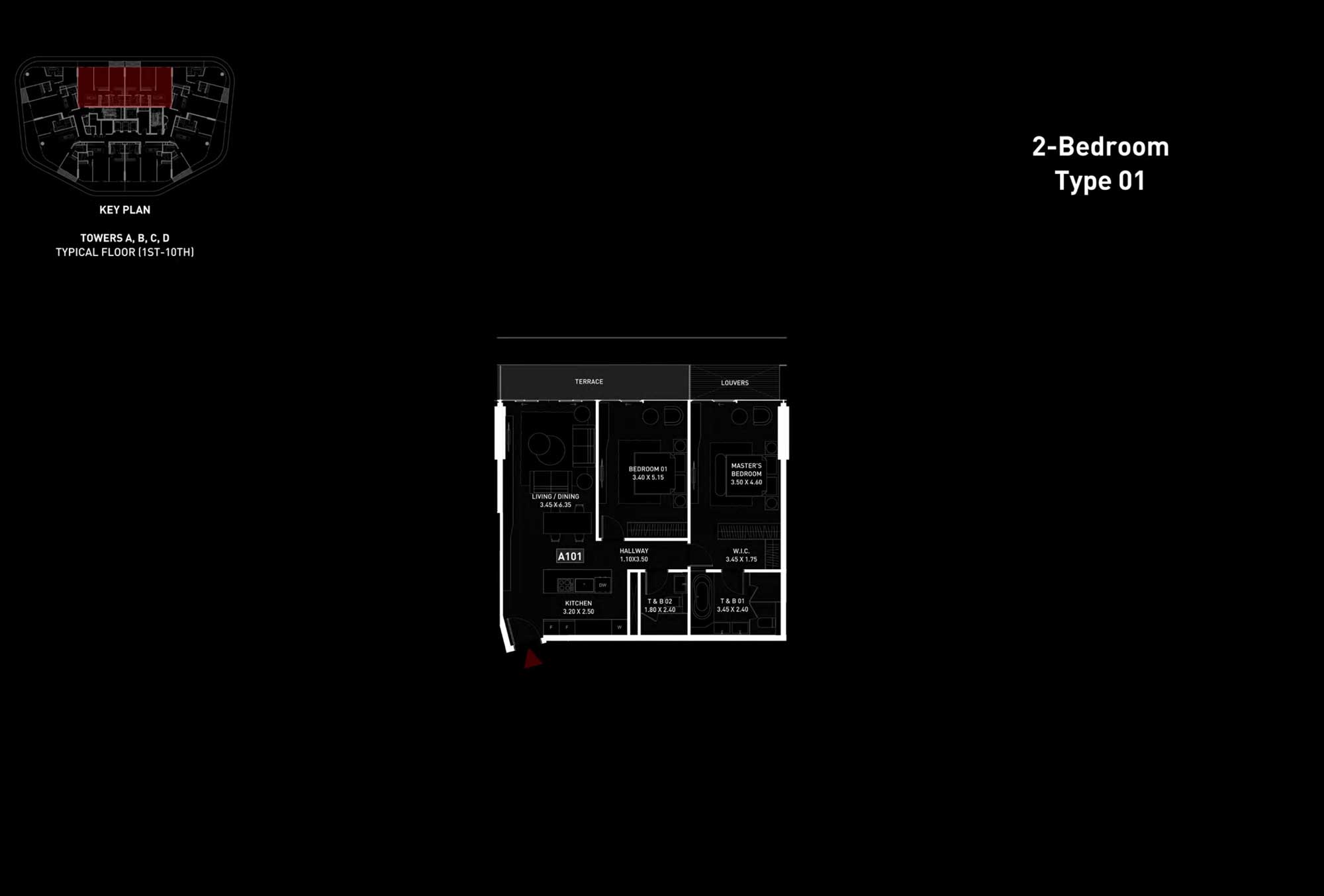 2 Bedroom Floor Plan