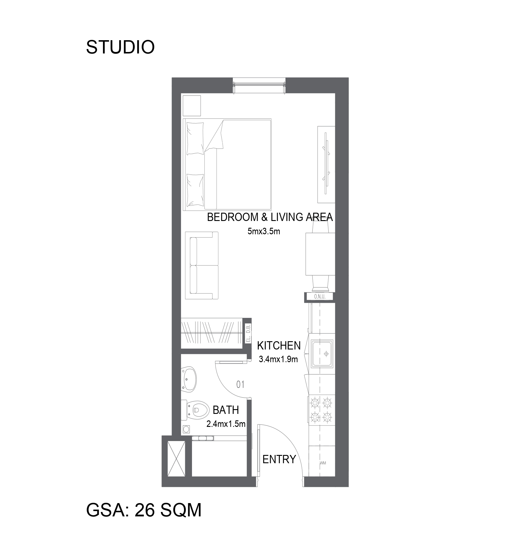 Studio Floor Plan