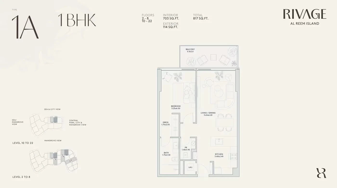 1 Bedroom Floor Plan