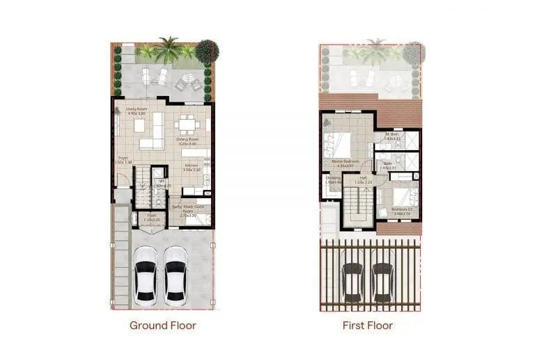 2 Bedroom Floor Plan