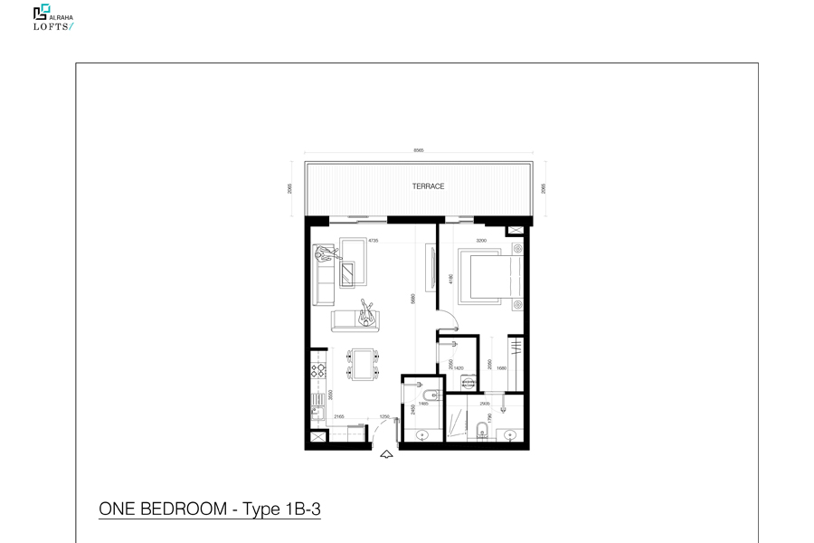 1 Bedroom Floor Plan