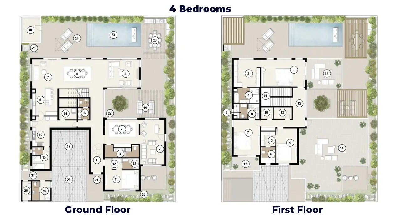 4 Bedroom Floor Plan