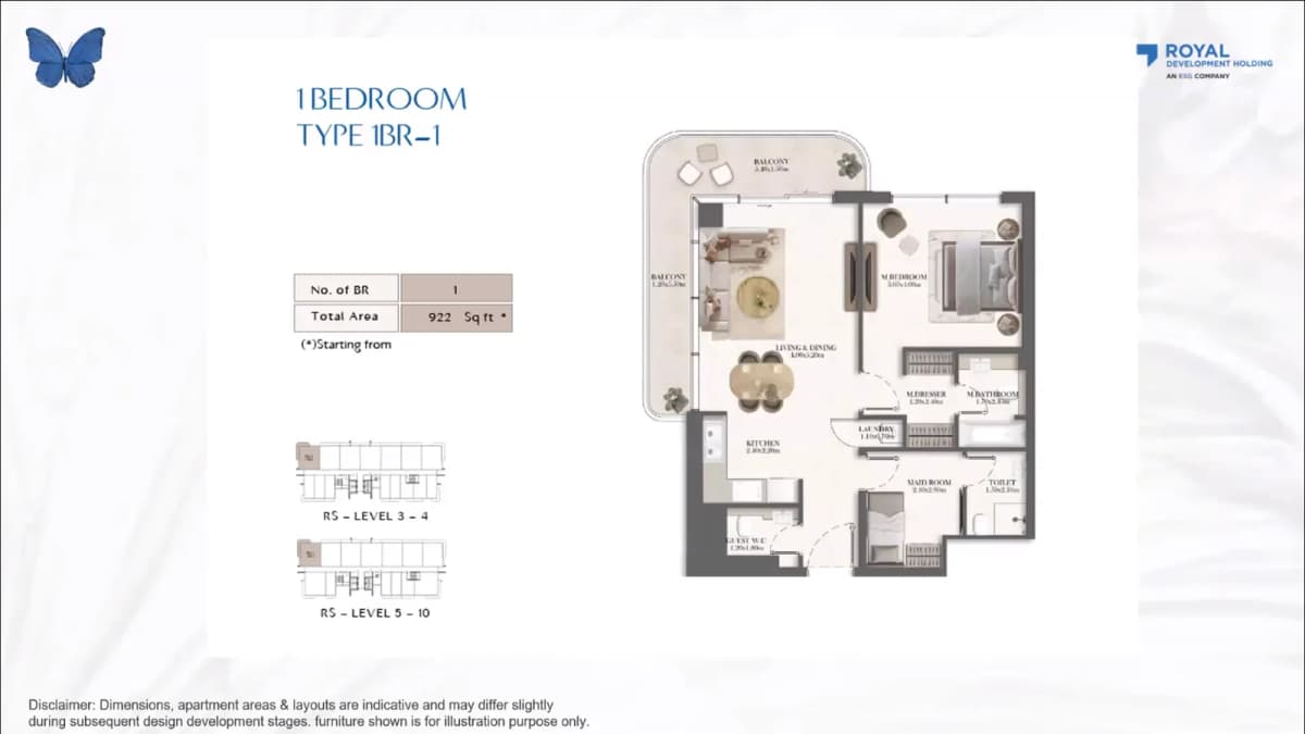 1 Bedroom Floor Plan