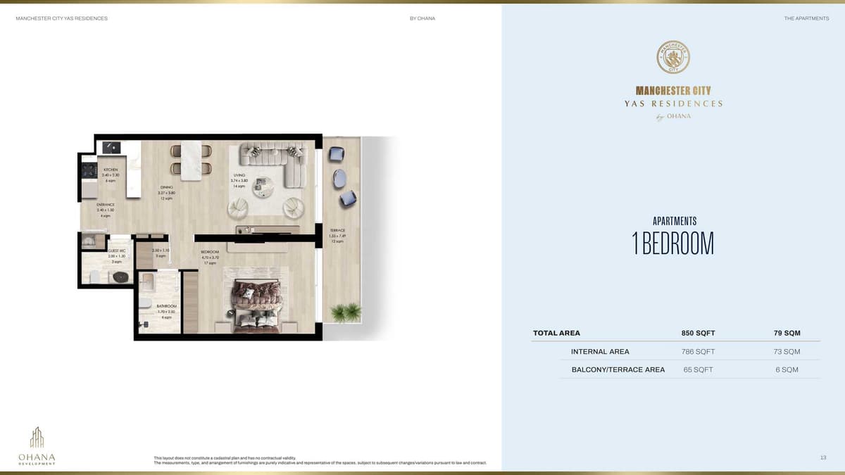 1 Bedroom Floor Plan