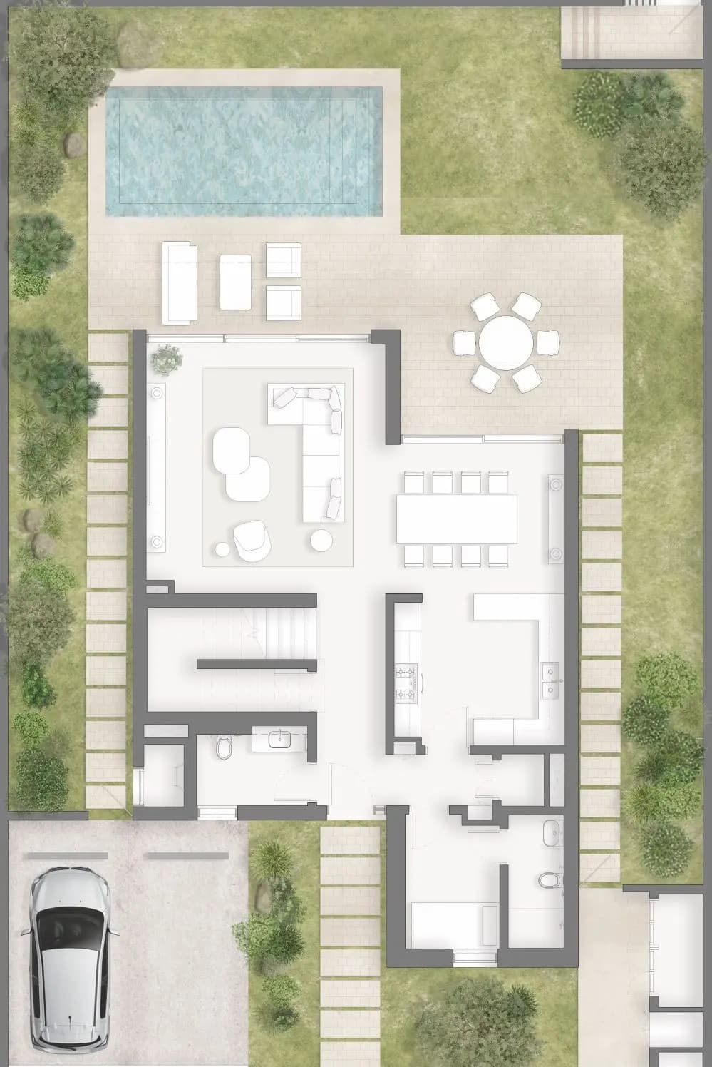 3BR Villa Floor Plan