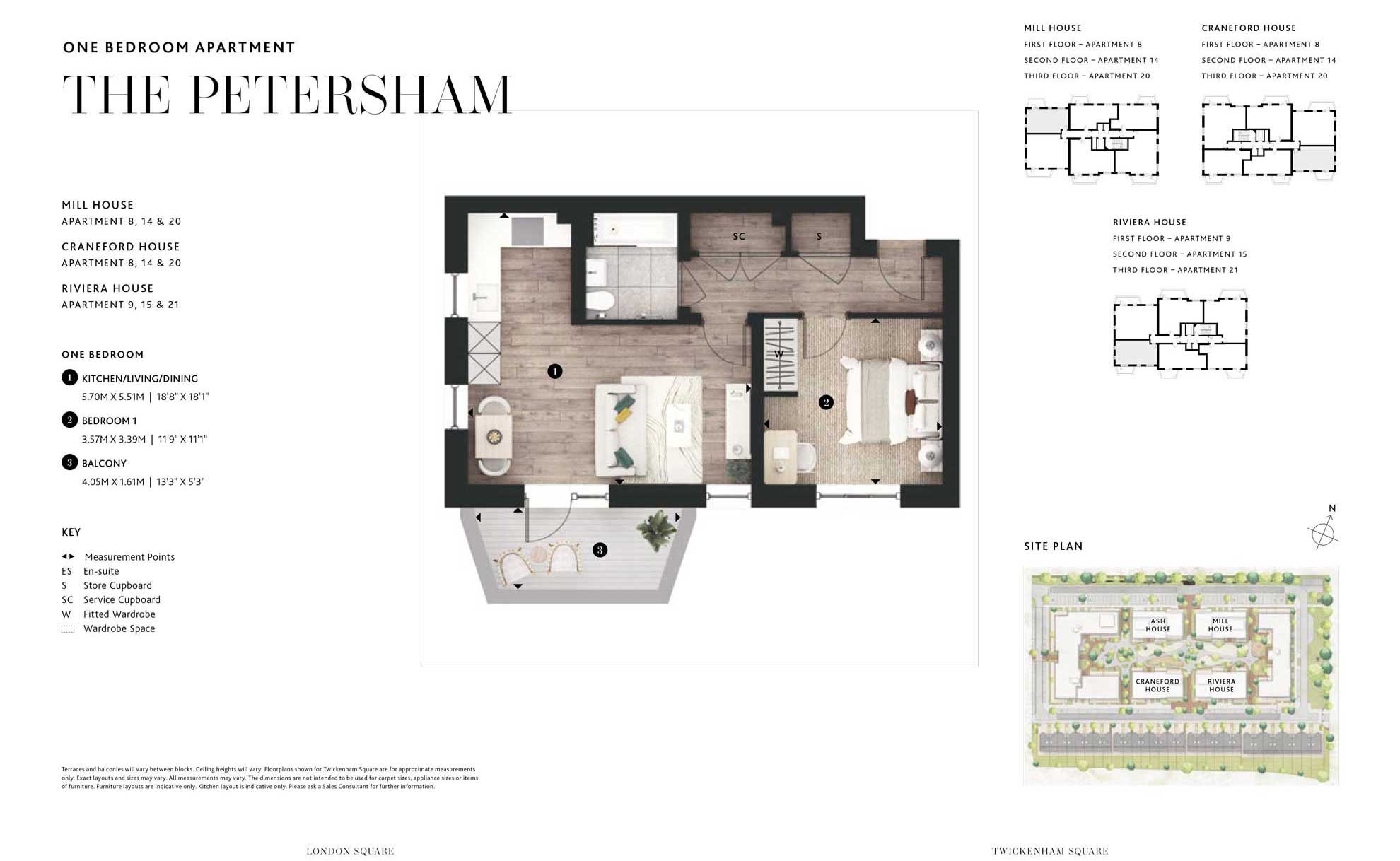 1 Bedroom Floor Plan