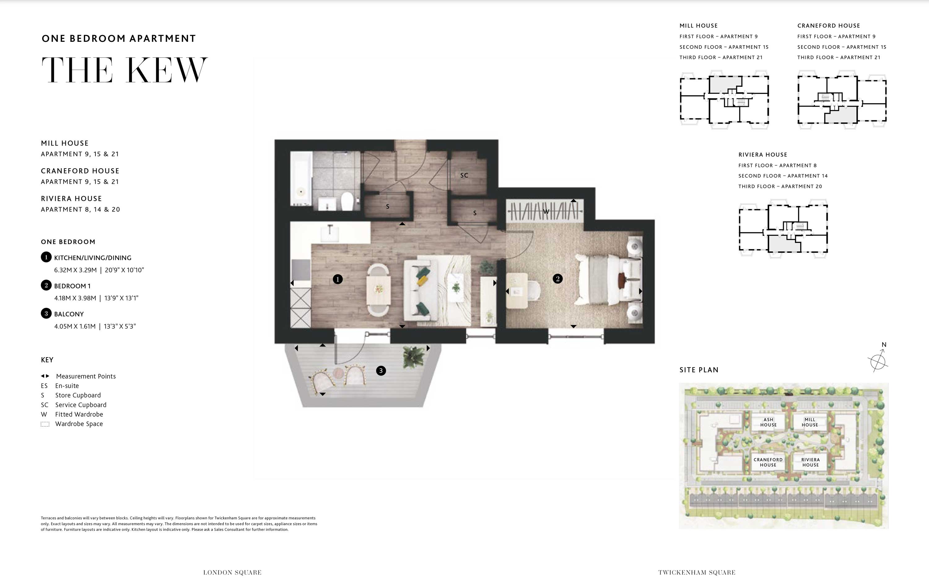 1 Bedroom Floor Plan