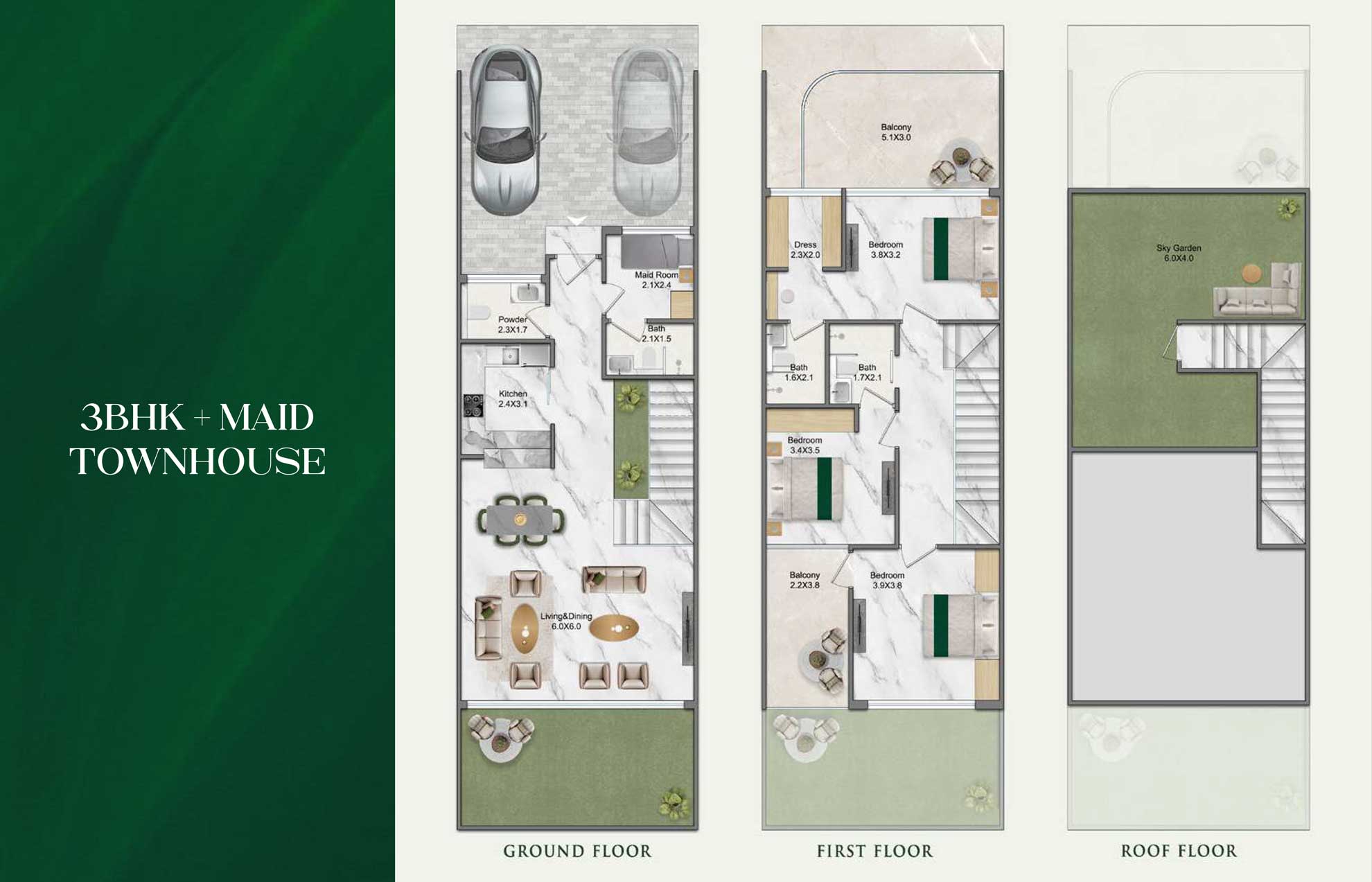 3 Bedroom Floor Plan