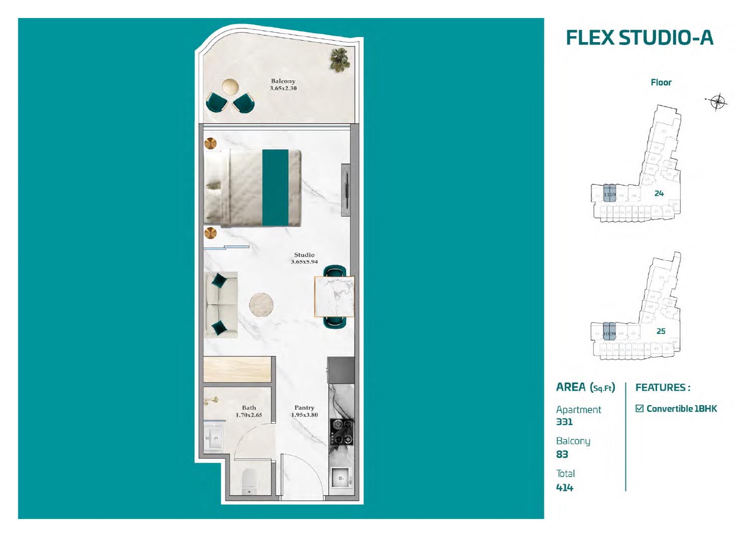 Studio Floor Plan
