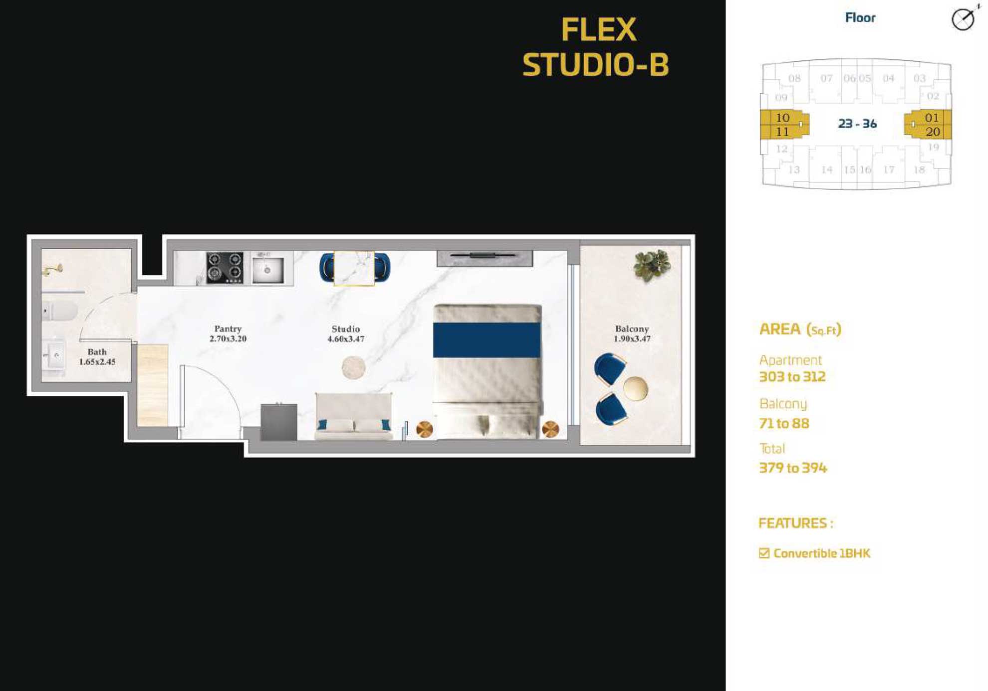 Studio Floor Plan