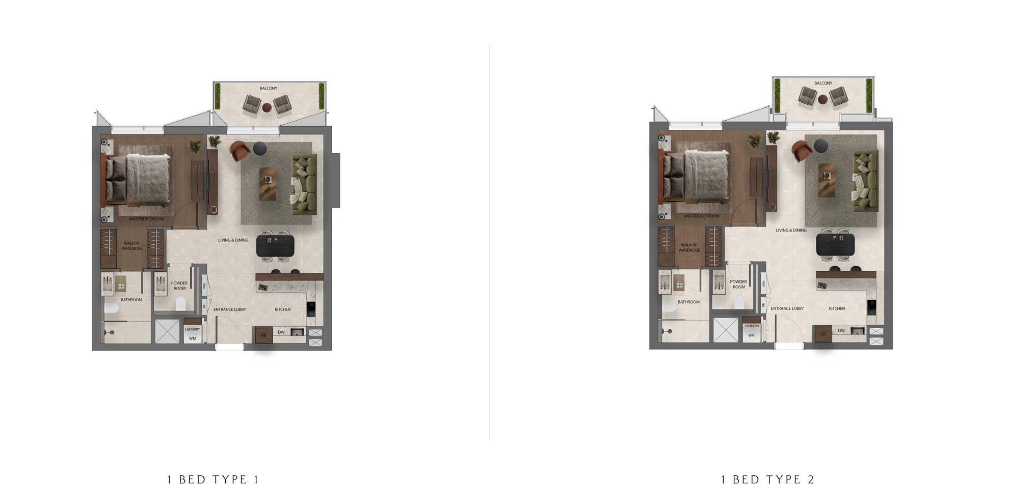 1 Bedroom Floor Plan